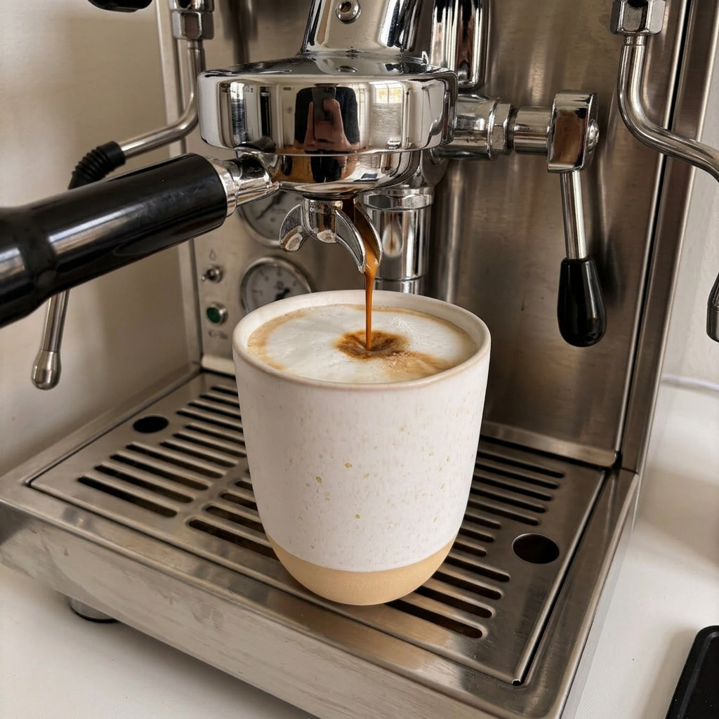 Keramik_Becher_Kaffeemaschine_muschelweiss