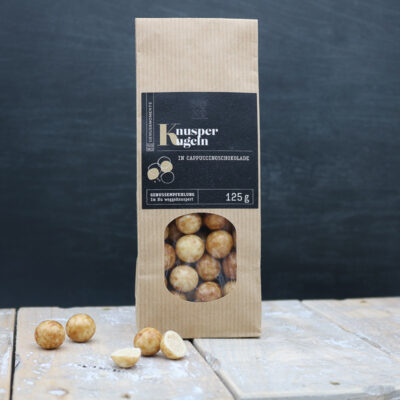 Knusperkugeln in Cappuccinoschokolade 125g