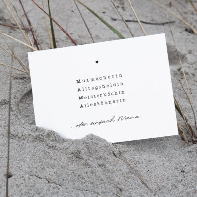 Postkarte "einafach Mama"