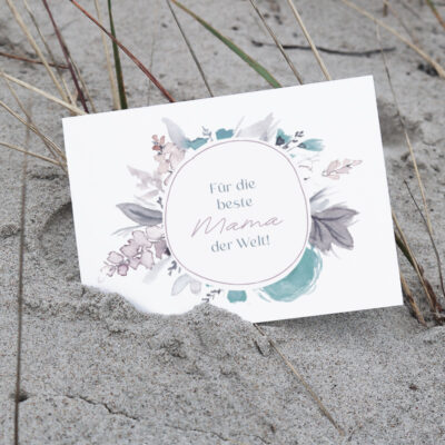 Postkarte "Mama Aquarell"